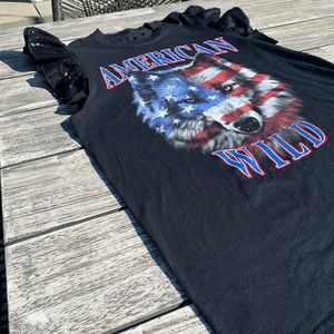 ReWorked Graphic T-Shirt; America; Country western